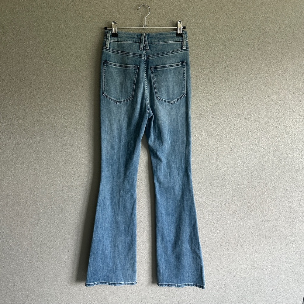 Good American Distressed Good Flare Jeans 0/25 - Picture 5 of 11
